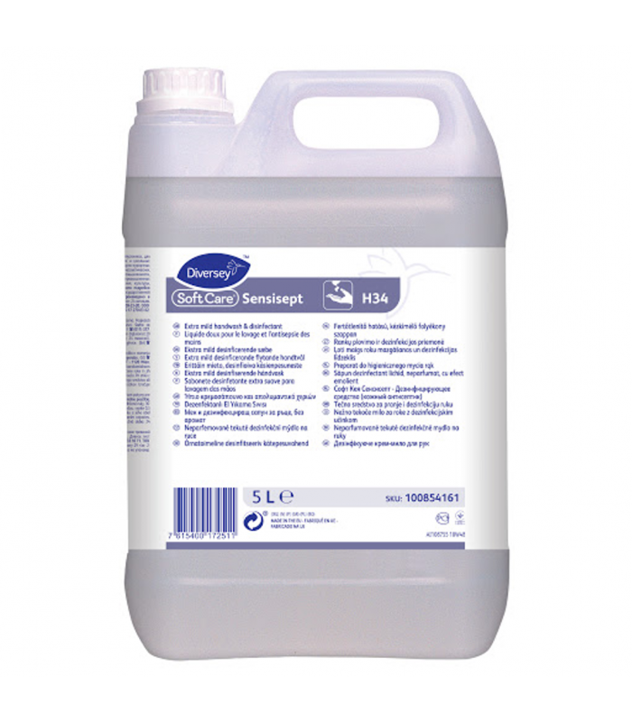 Soft Care Sensisept H34- 5L-neparfumované tekuté dezinfekčné mydlo
